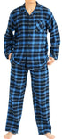 NORTY Mens S-2XL Royal-Navy Plaid Pajamas 34069